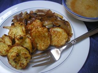 Low-Fat Latkes, gluten free, Chanukah, Cooking for the King by Renee Rousso Chernin