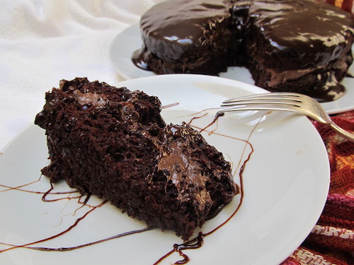 Chocolate cake made with beets