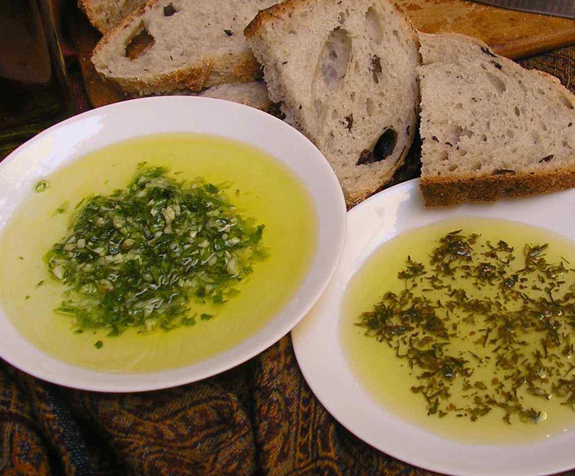 and served with Golden Olive Oil Dips