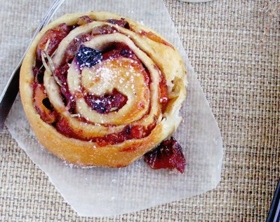 challah rolls  studded with nuts and dried frui